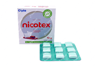 Nicotex Cinnamon 4 MG Sugar Free Chewing Gum 9