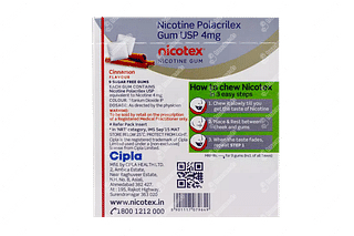 Nicotex 4mg Cinnamon Flavour Sugar Free Nicotine Gum 9