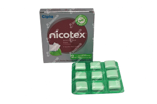 Nicotex Paan 2 MG Sugar Free Chewing Gum 9