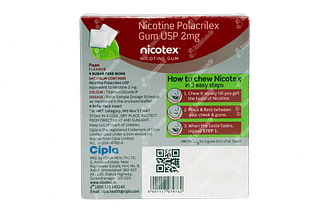 Nicotex Paan 2 MG Sugar Free Chewing Gum 9