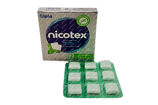 Nicotex Mint Plus 2 MG Sugar Free Chewing Gum 9