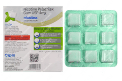 Nicotex 4mg Mint Plus Flavour Sugar Free Nicotine Gums 9 Nicotex 4mg Mint Plus Flavour Sugar Free Nicotine Gums 9
