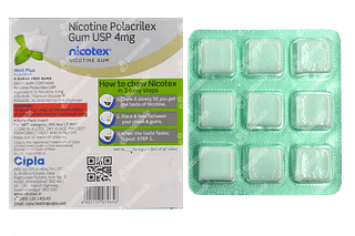 Nicotex Mint Plus 4 MG Sugar Free Chewing Gum 9