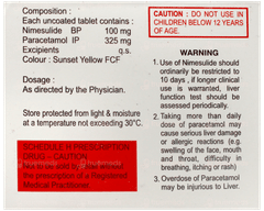 Nimrest Plus 100/325 Mg Tablet 10
