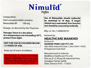 Nimulid Tablet 15