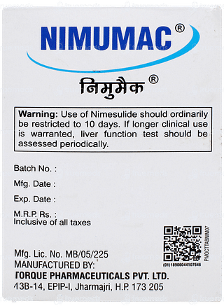 Nimumac Vanilla Flavour Tablet 10