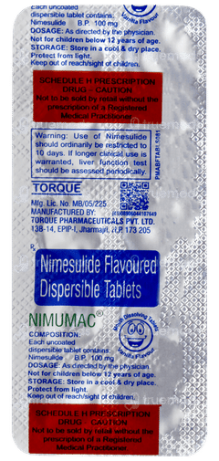 Nimumac Vanilla Flavour Tablet 10