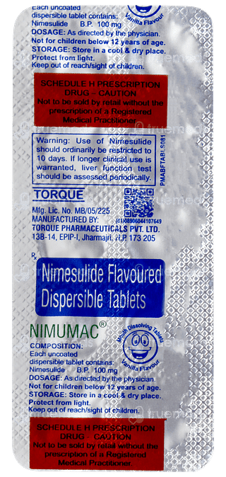 Nimumac Vanilla Flavour Tablet 10