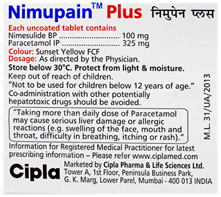 Nimupain Plus Tablet 10