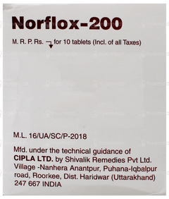 Norflox 200 Tablet 10