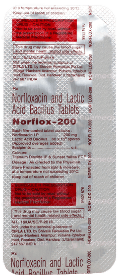 Norflox 200 Tablet 10