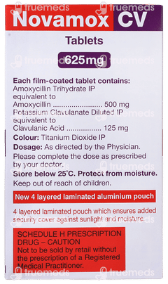 Novamox Cv 625mg Tablet 10