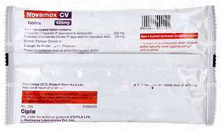 Novamox Cv 625mg Tablet 10