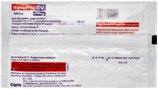 Novamox Cv 625mg Tablet 10