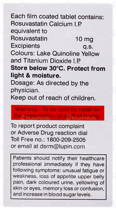 Novastat 10 Tablet 15 Novastat 10 Tablet 15