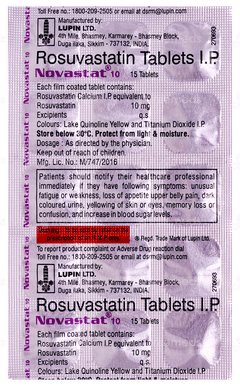 Novastat 10 Tablet 15 Novastat 10 Tablet 15