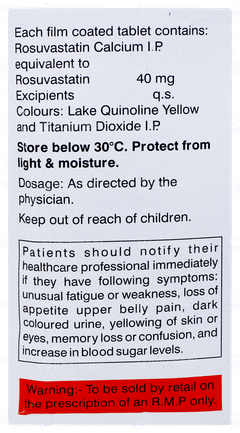 Novastat 40 Tablet 15 Novastat 40 Tablet 15