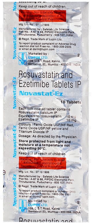 Novastat Ez Tablet 10