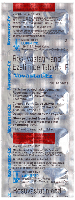 Novastat Ez Tablet 10 Novastat Ez Tablet 10