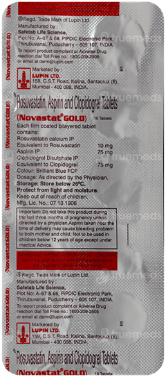 Novastat Gold Tablet 10