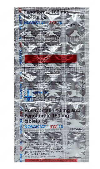 Novastat Tg 10 Tablet 15