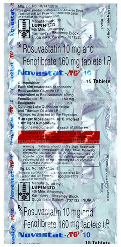 Novastat Tg 10 Tablet 15 Novastat Tg 10 Tablet 15