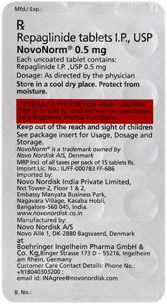 Novonorm 0.5mg Tablet 30