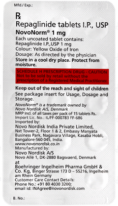 Novonorm 1mg Tablet 30