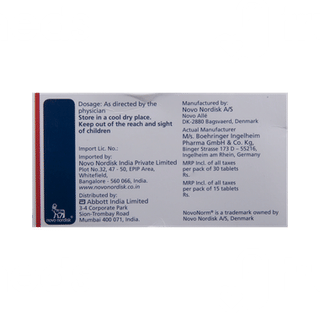 Novonorm 2mg Tablet 15