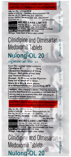 Nulong Ol 20 Tablet 10 Nulong Ol 20 Tablet 10