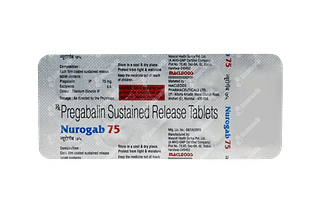 Nurogab 75 MG Tablet Sr 10