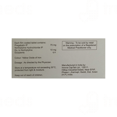 Nurogab Nt 75/10 MG Tablet 10 Nurogab Nt 75/10 MG Tablet 10