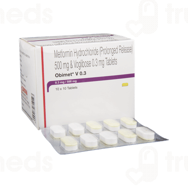 Obimet V 0.3 Tablet 10: Uses, Side Effects, Price & Substitutes