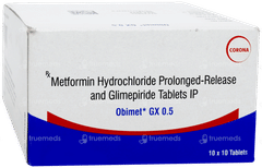 Obimet Gx 0.5 Tablet 10 Obimet Gx 0.5 Tablet 10
