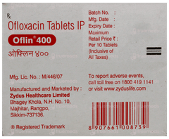 Oflin 400 Tablet 10 Oflin 400 Tablet 10
