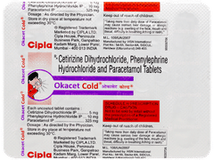 Okacet Cold Tablet 10