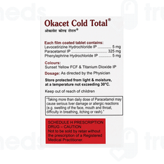 Okacet Cold Total Tablet 10