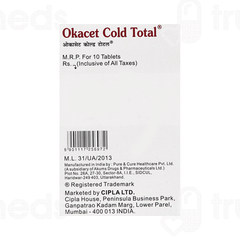 Okacet Cold Total Tablet 10