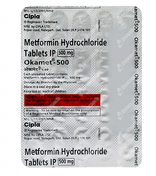 Okamet 500 MG Tablet 20