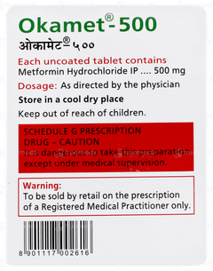 Okamet 500 Tablet 20 Okamet 500 Tablet 20