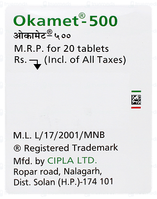 Okamet 500 Tablet 20