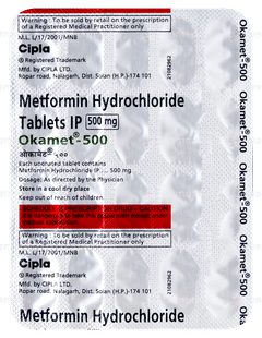 Okamet 500 Tablet 20 Okamet 500 Tablet 20