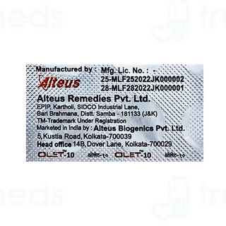 Olet 10 MG Tablet 10