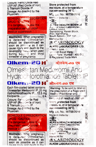 Olkem 20 H Tablet 15