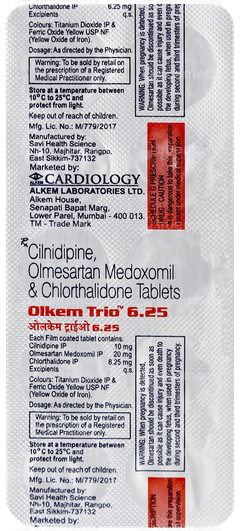 Olkem Trio 6.25 Tablet 10