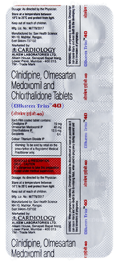 Olkem Trio 40 Tablet 10 Olkem Trio 40 Tablet 10