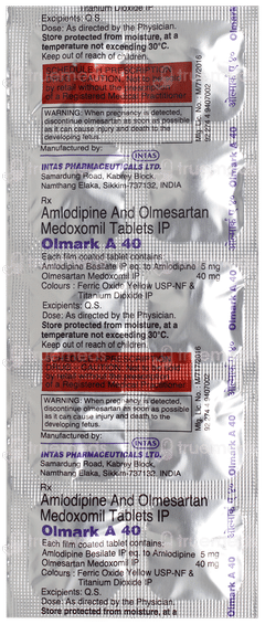 Olmark A 40 Tablet 10