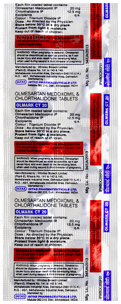 Olmark Ct 20 Tablet 10 Olmark Ct 20 Tablet 10