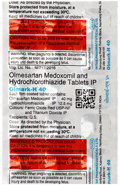Olmark H 40 Tablet 15 Olmark H 40 Tablet 15