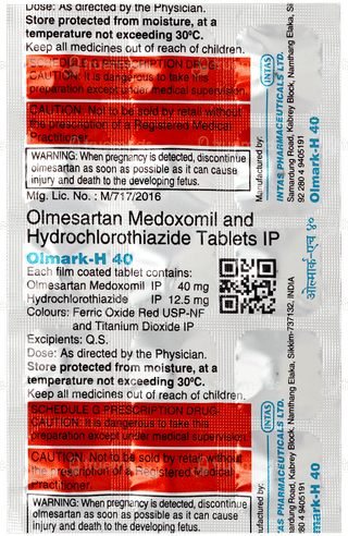 Olmark H 40 Tablet 15